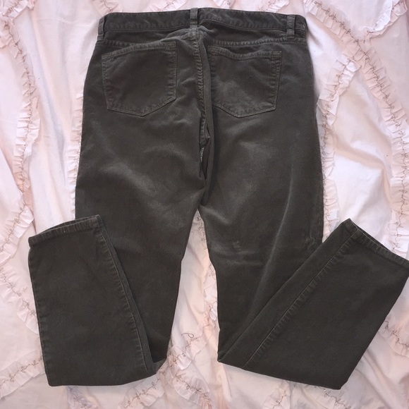 J. Crew Toothpick Cord- olive green - Picture 3 of 3